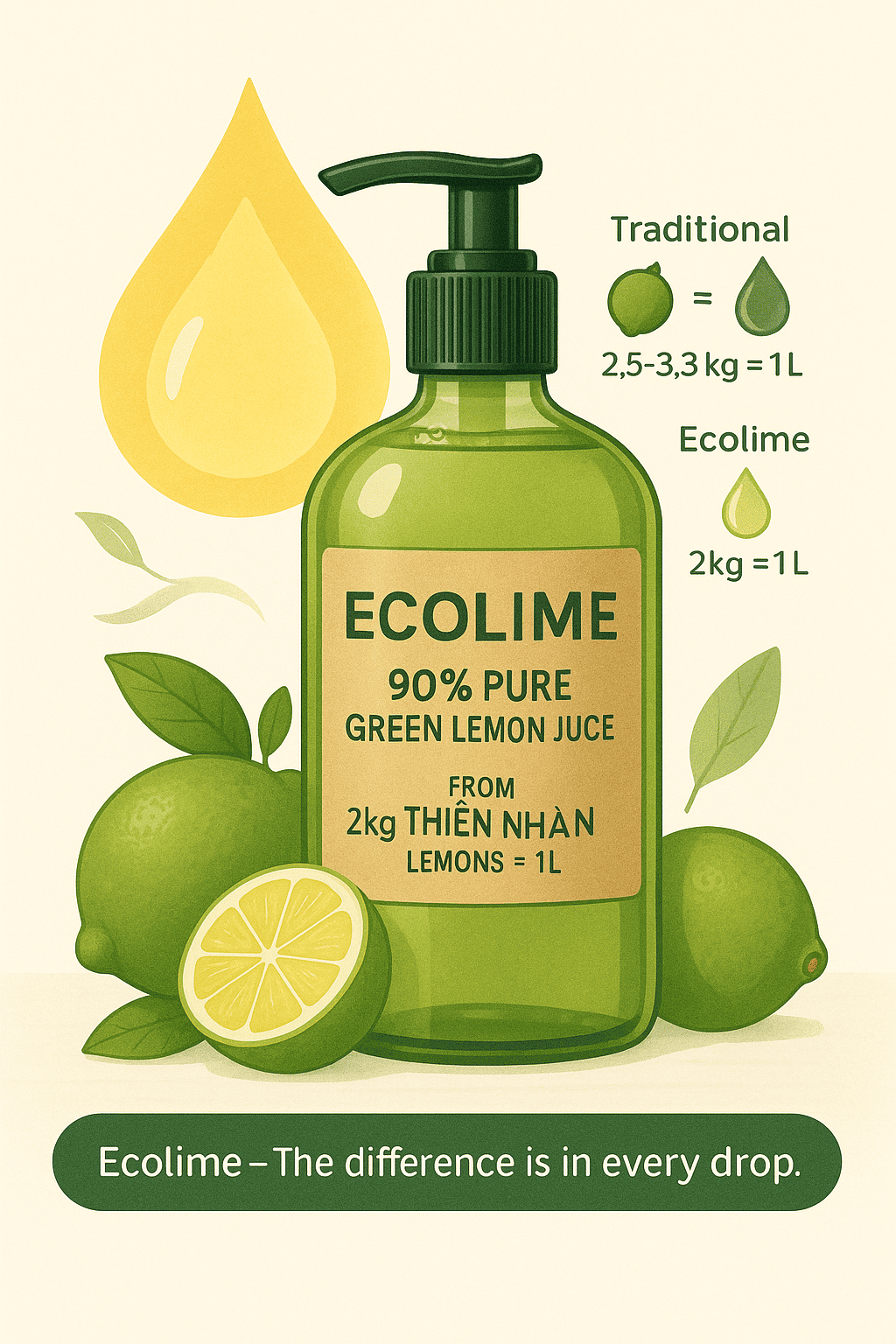ECOLIME – SỰ KHÁC BIỆT TRONG TỪNG GIỌT CHANH